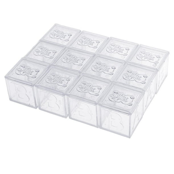 Bloques de construcción Yuyangstore 12x con patrón de oso lindo Decoración Fiesta Favor Claro