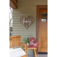 thumbnail image 2 of 24" Rustic Farmhouse Red Large Wooden Heart, 2 of 5