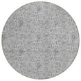 thumbnail image 2 of Addison Rugs Chantille Indoor/Outdoor Transitional Floral Silver Washable Round Rug, 8' x 8', 2 of 6