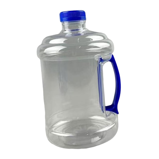 Botella de agua reutilizable de 1,5 l vacía con tapón de rosca para camping, cocina y ceremonias. azul