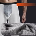 thumbnail image 4 of KIHOUT Men's Black Separate Pouch Compression Thermal Leggings Tight Fitting Base Layer Pants for Winter Warmth, 4 of 5