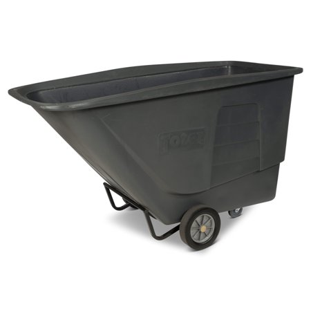 Toter 1 1/2 Cubic Yard 1 200 lbs. Capacity Standard Duty Material Handling Tilt Truck - Gray