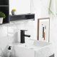 thumbnail image 4 of Single Lever Matte Black Faucet for Bathroom Basin, Mixer Tap for Sinks, Durable and Stylish Waterfall Spout Design, 4 of 5