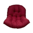 thumbnail image 3 of Colgante colgante de silla de huevo swing swing cojín almohadilla jardín de reemplazo del patio del patio Rojo oscuro, 3 of 8