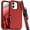 Red, variant on For iPhone 17 Case With Belt Clip, Kickstand, Shockproof Dust/Drop Proof 3 in 1 Full Body Rugged Heavy Duty Durable Cover Black