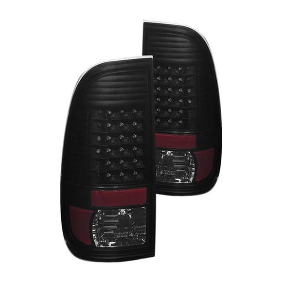 Spyder Auto 9027697 Black & Smoke LED Tail Lights for 2008-2015 Xtune Ford Super Duty