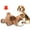 Elk Brown Bear, variant on PET FULED Heartbeat Plush Toy for Dogs - Soft Cuddle Companion with Soothing Heartbeat, Washable - Comfort for Puppies & Adult Pets (Sloth Design)