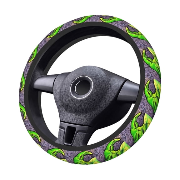 Oogie-Boogie Steering Wheel Cover Elastic Stretch Breathable Vehicle Steering Wheel Protector Car Interior Accessories