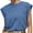 Blue, variant on Chiclily Cap Sleeve Tank Tops for Women Summer Casual Basic T-Shirts, Gray 2XL