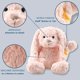 thumbnail image 2 of Peluche de conejo rosa Toy Steiff de 30 cm con orejas flojas, 2 of 4