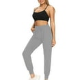 thumbnail image 2 of Womens Cargo Sweatpants Wide Leg Baggy Fleece High Waisted Sweats Pants Athletic Trousers with Pockets, 2 of 3