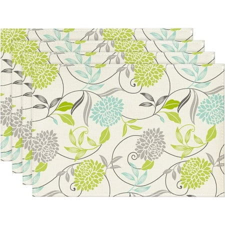 

Dahlia Leaves Summer Table Runner Spring Kitchen Dining Table Decoration for Home Party Decor 13x72 Inch