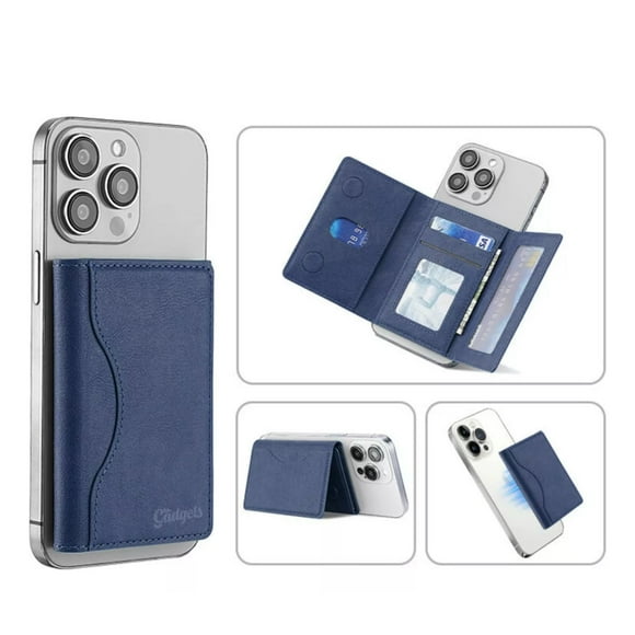 Cartera Wallet Pro Premium MR. GADGETS Billetera para iPhone Magsafe Color azul