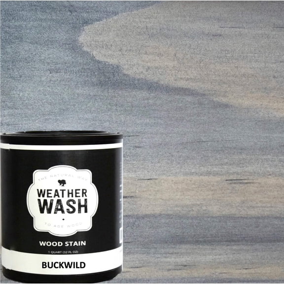 1-qt. Buckwild Interior / Exterior Weatherwash Transparent Aging Wood Stain