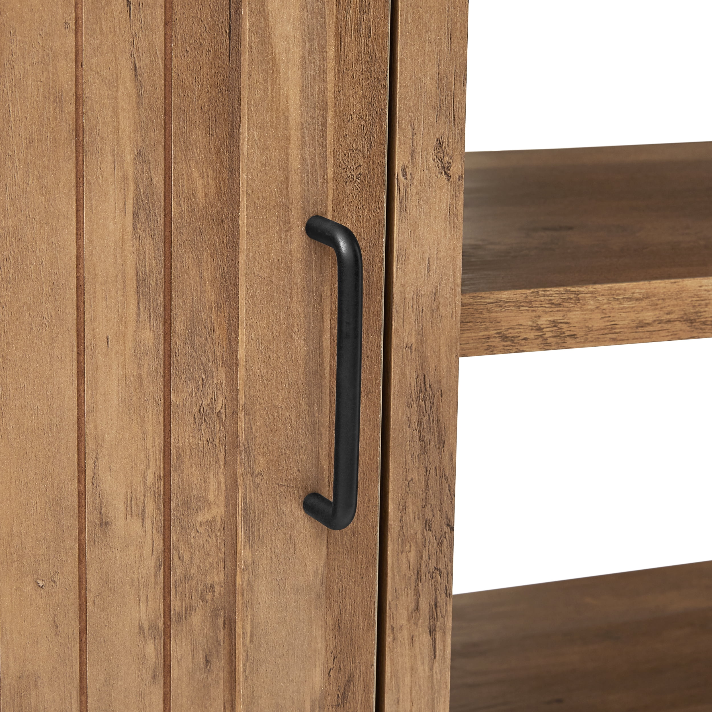 Mainstays Farmhouse TV Stand for TVs up to 50", Rustic Weathered Oak