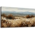 thumbnail image 1 of Paisajes montañosos y boscosos, árboles y campos. Imágenes de paisajes rurales retro. Decoración para dormitorios, comedor, oficinas y cocina., 1 of 5