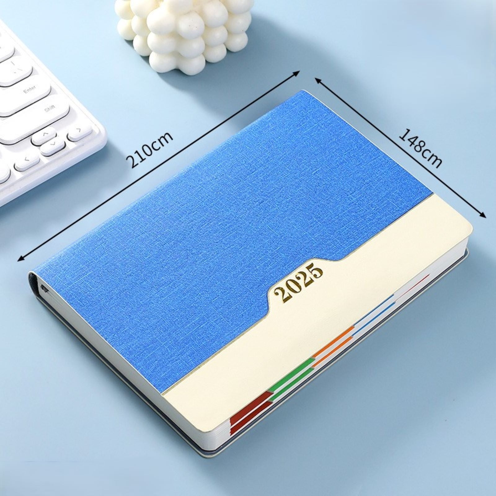 50% Off Clear! 2025 Schedule This Year 365 Days Daily Planner Calendar Notepad Self-Discipline Punch Card Notebook