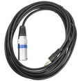 thumbnail image 4 of 2pcs 3.5mm Stereo Jack Plug to 3 Pin XLR Male Cable Microphone Audio Record, 4 of 8