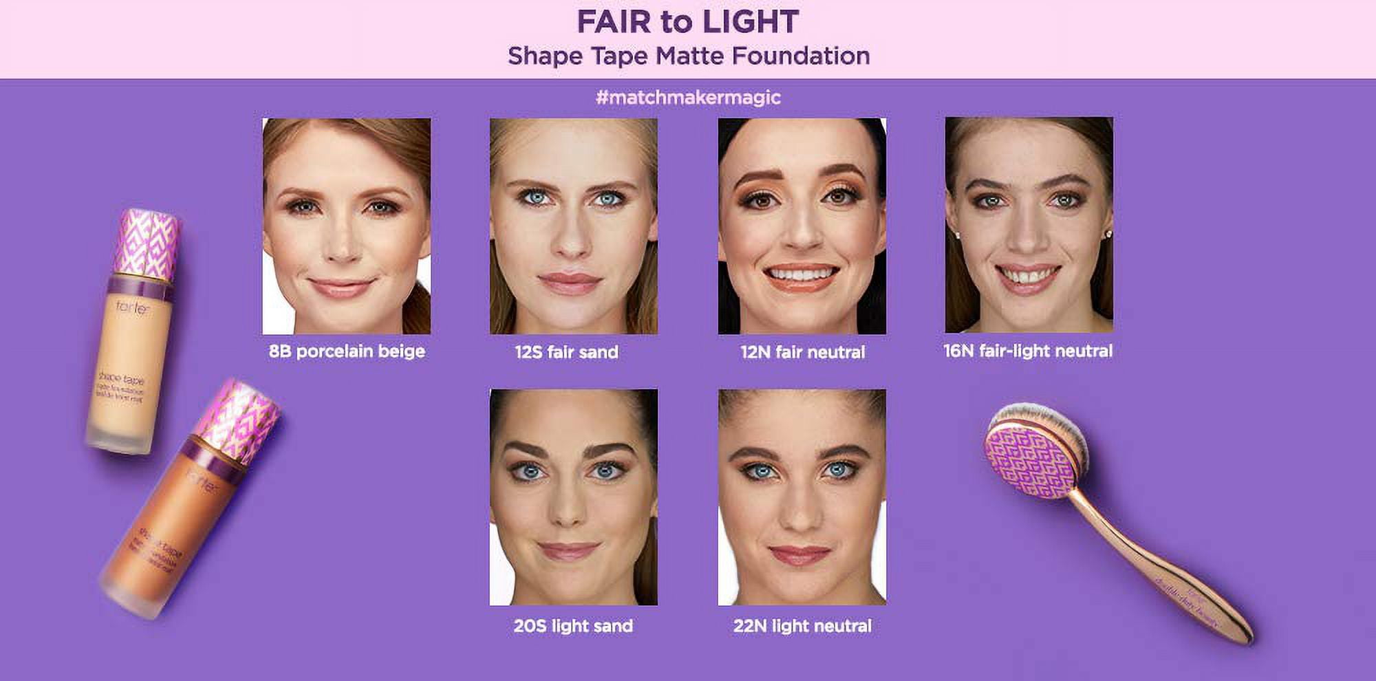 double duty beauty shape tape matte foundation- 12S fair sand
