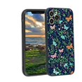 thumbnail image 1 of Butterflies-and-Flowers-45 Phone Case, Degined for iPhone 12 Pro Case Men Women, Flexible Silicone Shockproof Case for iPhone 12 Pro, 1 of 1
