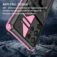 thumbnail image 2 of For Samsung Galaxy S22 Ultra Case with Belt Clip Holster, Heavy Duty Military Grade Drop Protective, 360° Rotating Kickstand Shockproof TPU Shell Durable Rugged Cover, Pink, 2 of 15