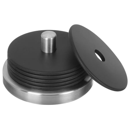 

NUOLUX 1 Set Round Silicone Coaster Heat Insulated Cup Mats Desk Table Drink Coasters with Holder