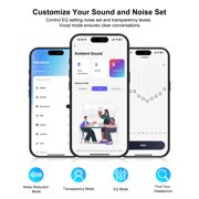 Srhythm Nicecomfort 35 (2nd Gen) Hybrid Noise Cancelling Headphones,Bluetooth 6.0, 5Microphones with ENC, Transparency, Spatial Audio, 140H Playtime, Low Latency, Custom EQ via App