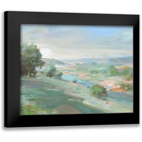 Nai, Danhui 14x12 Black Modern Framed Museum Art Print Titled - Valley in Sunshine