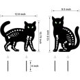 thumbnail image 6 of Halloween Decorations Outdoor,2 Pack Spooky Metal Black Cat Garden Stake,Outdoor Halloween Decorations, 6 of 12