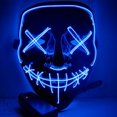 thumbnail image 5 of Gustave Halloween LED Mask Multicolor Plastic Festival/Cosplay Mask, with Batteries for All Ages 2 Count, 5 of 7
