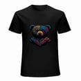 thumbnail image 1 of Jacket Teddy Bear t-shirt Cartoon pattern short sleeve Unisex tees Trendy shirt, 1 of 5