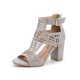 thumbnail image 2 of Sandalias de boca de pez hueca con tacones altos gruesos para mujer Wmkox8yii hfjk3450, 2 of 8