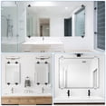 thumbnail image 5 of 10Pcs Zinc Alloy Mirror Floating Glass Clip Set Glass Mounting Round Clips, Bathroom Mirror Fix Kit, 5 of 5