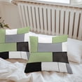thumbnail image 6 of Sage Green Grey Geometric Throw Pillow Covers 18x18 Inch Set of 2, Modern Black White Abstract Art Waterproof Outdoor Pillow Covers, Decorative Cushion Pillowcases for Couch, Sofa, Bed, Garden, Patio, 6 of 9