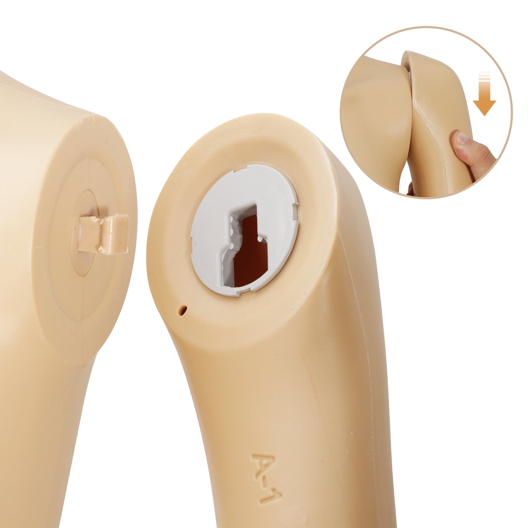 ZENSTYLE Female Mannequin Realistic Adjustable Full Body PP Realistic Head Turns Dress Display