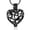 Black-Silver, variant on Hollow Heart Urn Necklace for Ashes - Memorial Cremation Jewelry for Ashes Heart Urn Locket for Ashes Stainless Steel Urns Pendant Keepsake Jewelry