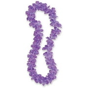 Luau Party Flower Lei, 40 in, Purple, 1ct