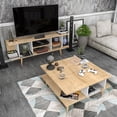 thumbnail image 5 of Akya Rectangle Two Floor Coffee Table - Sapphire Oak & White, 5 of 5