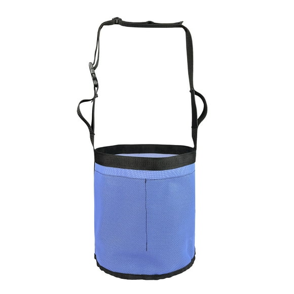 Bingirl Horse Feed Bag Comfort Breathable Mesh Feed Bucket Heavy Duty Feed Rite Bag With Adjustable Strap Feed Bag 9.44 x 9.64in