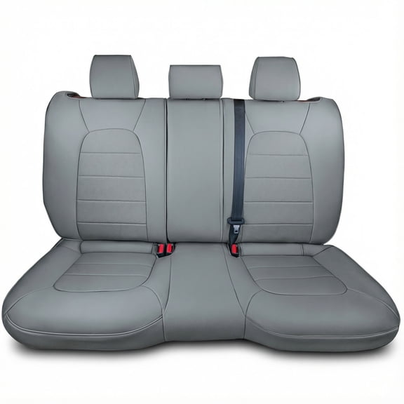 For Mazda CX-5 2017-2025 FH Group Neoprene Custom Fit Car Seat Covers - Rear Row for 5 Seater SolidGray