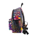 thumbnail image 4 of FORMRS School Backpack with Front Zippered Pocket 12" Student Travel Daypack, Colorful Wavy Plaid, 4 of 6