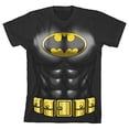 thumbnail image 3 of Batman Cosplay Toddler Boy's Charcoal T-shirt-3T, 3 of 5