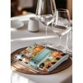 thumbnail image 6 of Thanksgiving Cloth Napkins Set of 8 Reusable Dinner Napkins, Maple Leaf Pumpkin Black White Plaid Cocktail Napkin Washable Table Napkins for Wedding/Holiday Party/Baby Shower 20"x20", 6 of 7