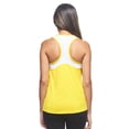 thumbnail image 3 of Expert Brand USA-Made Women's Oxymesh™ Athletic Tank Top, Yellow/White, XXL, 3 of 5
