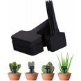thumbnail image 1 of Jinsinto 100Pcs Plant Labels Waterproof Garden Labels, T-Type Plastic Plant Labels Seedling Labels, Plant Labels for Flower Vegetable Seed Garden 6 x 10cm (Black), 1 of 5