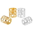 thumbnail image 1 of 50 cuentas para rastas, anillos para trenzas de pelo, clips, mechones para rastas, trenzado de pelo, puños de Metal, decoración/accesorios de joyería (plateado y dorado), 1 of 5