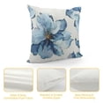 thumbnail image 4 of Shiartex Pillowcase Spring Watercolor Blue Flowers Floral Pillow Cases with Zipper Super Soft Pillow Cover, 4 of 5