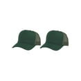 thumbnail image 1 of Top Headwear Men's Blank Rope Trucker Foam Mesh Plain Forest Green, 1 of 2