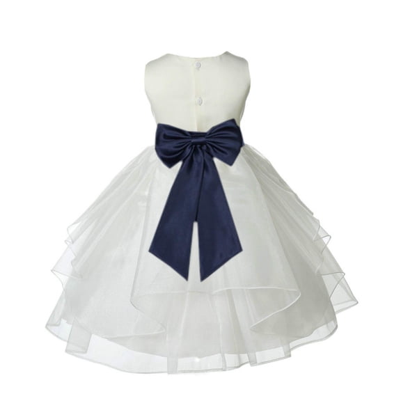 Ekidsbridal Ivory Midnight Shimmering Organza Flower Girl Dress Junior Beauty Pageant Mini Bridal Gown Ballroom Dance Recital 4613T 10