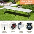 thumbnail image 6 of FDW Plastic Storage and Carrying Handle Garden Bench, White, 6 of 7
